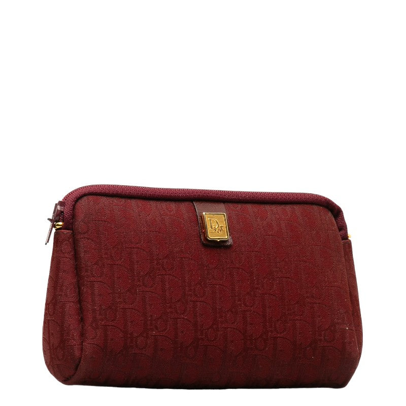 Dior Canvas Leather Trotter Pouch Red