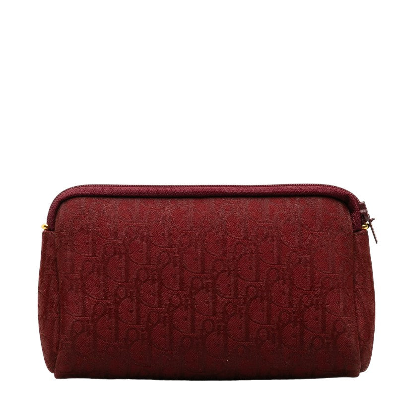 Dior Canvas Leather Trotter Pouch Red