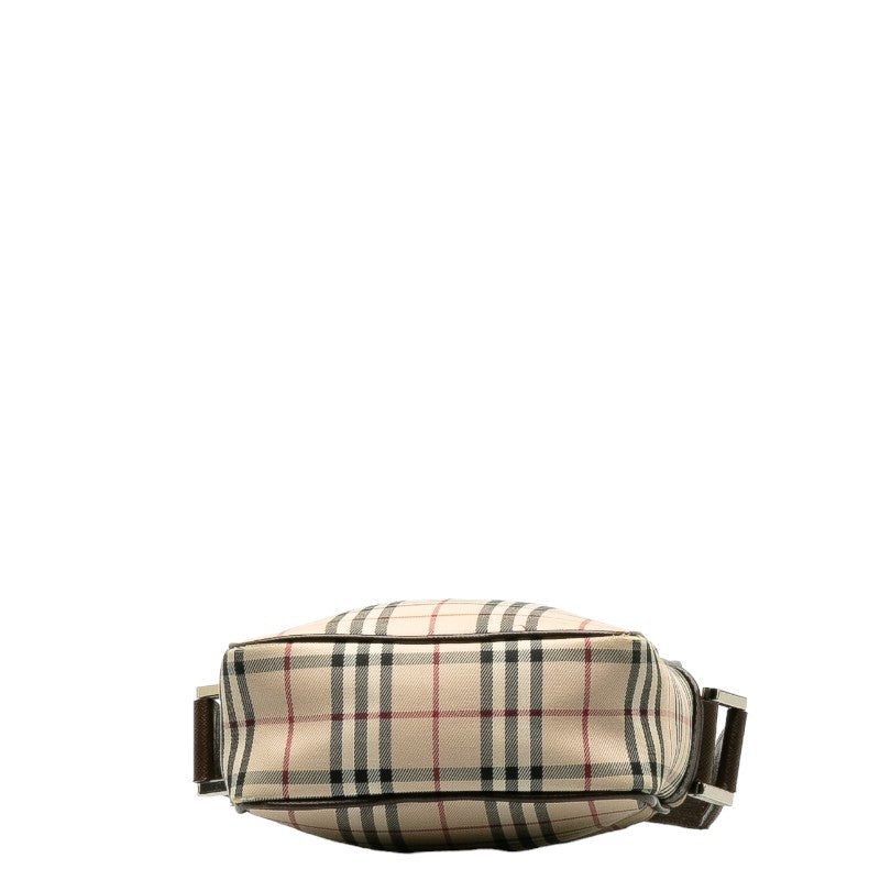 Burberry Nova Check Nylon Leather Shoulder Bag