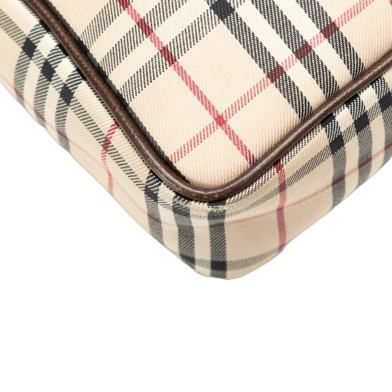 Burberry Nova Check Nylon Leather Shoulder Bag