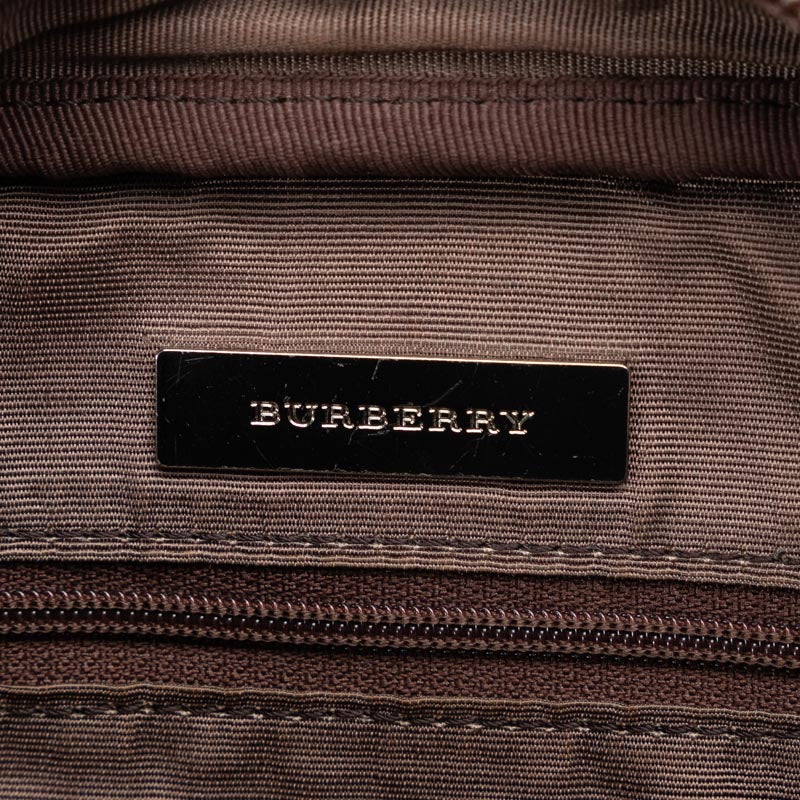 Burberry Nova Check Nylon Leather Shoulder Bag