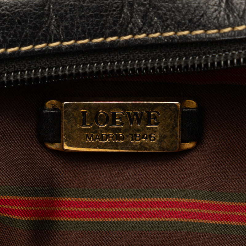 Loewe Vintage Velazquez Leather Suede Shoulder Bag