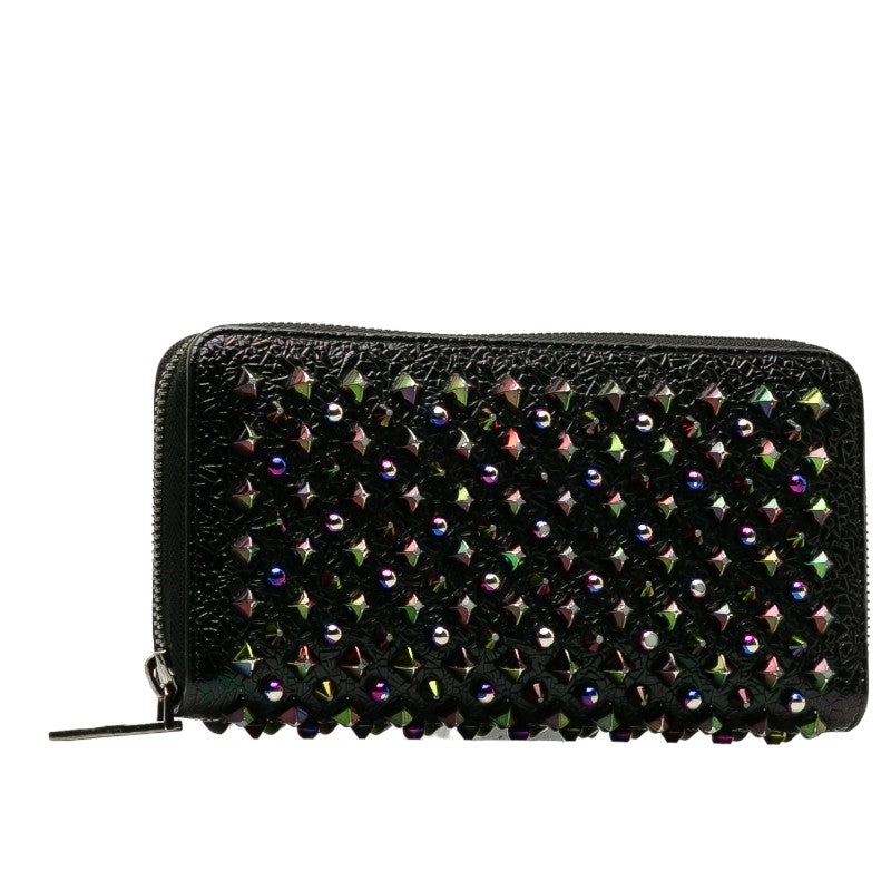 Christian Louboutin Panettone Studs Patent Leather Long Wallet