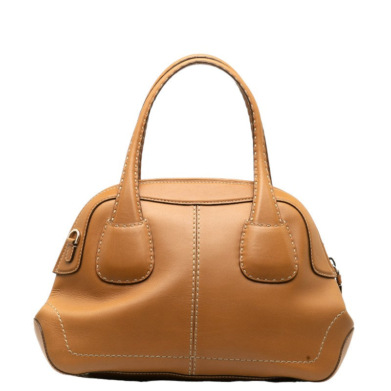 Tod's Leather Stitch 2WAY Handbag Beige