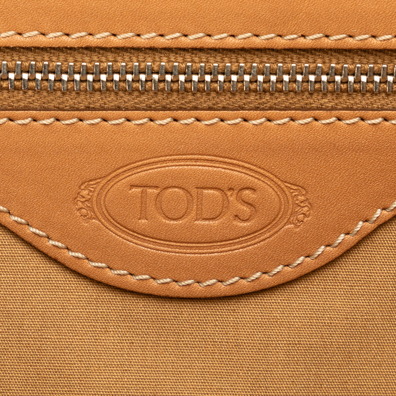 Tod's Leather Stitch 2WAY Handbag Beige