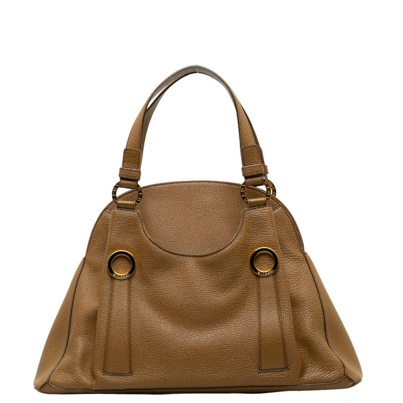 Bvlgari B-Zero1 Leather Handbag Brown