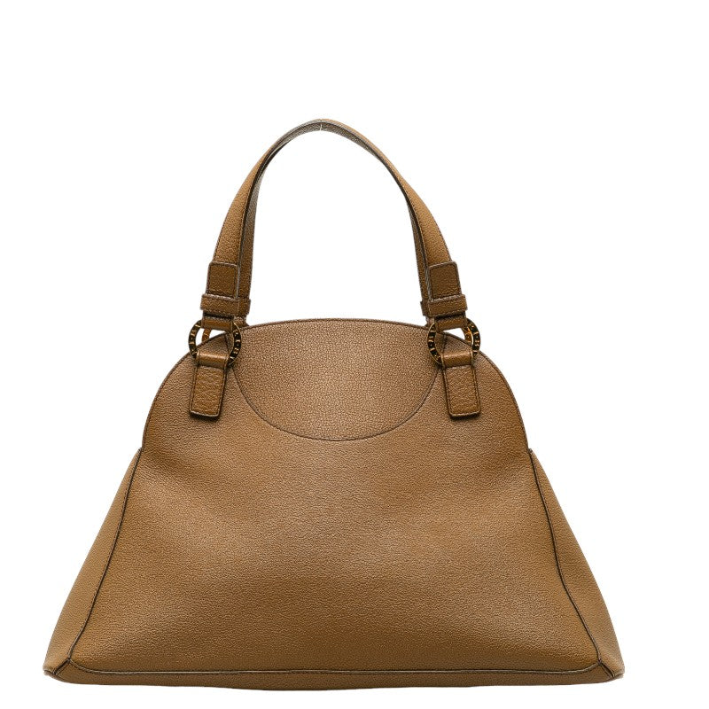 Bvlgari B-Zero1 Leather Handbag Brown