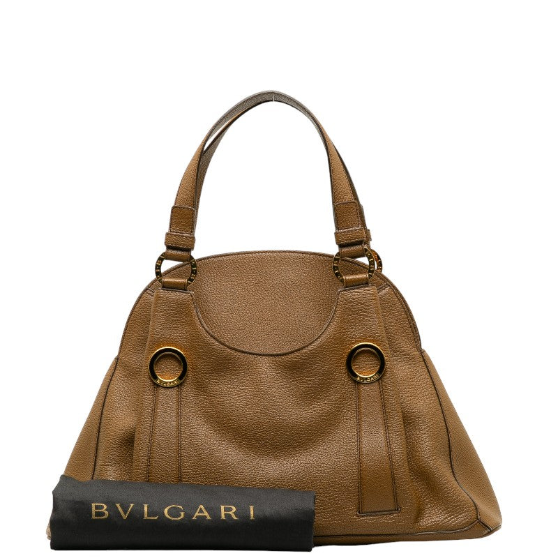 Bvlgari B-Zero1 Leather Handbag Brown