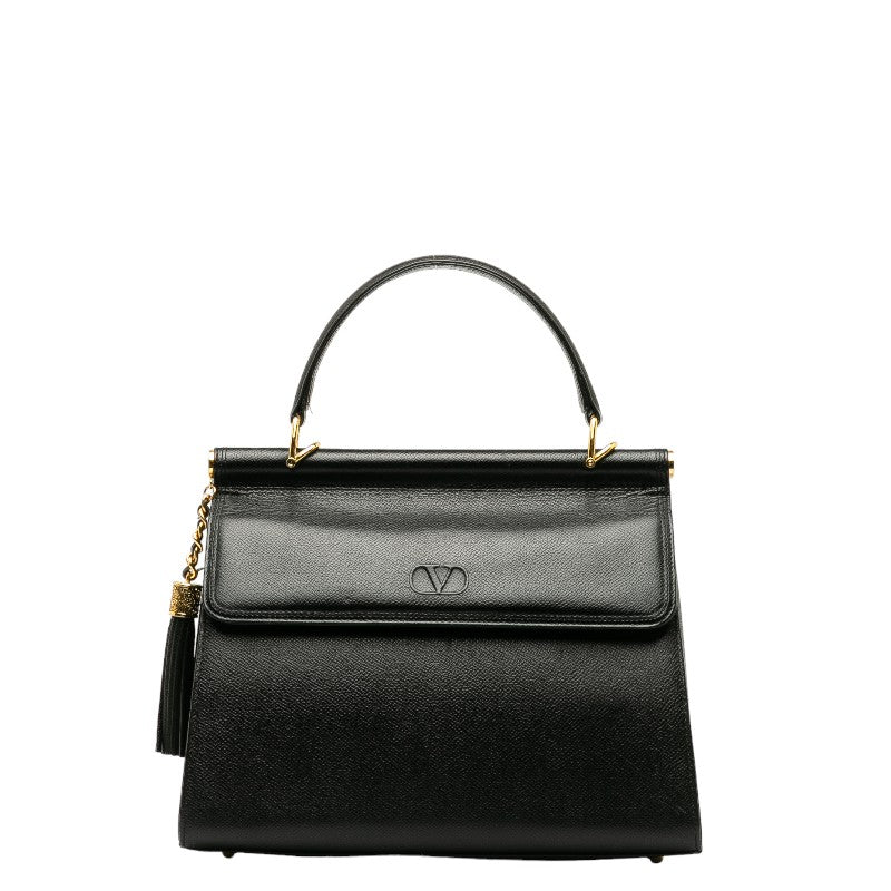 Valentino Leather Tassel Handbag Leather Handbag in Good condition