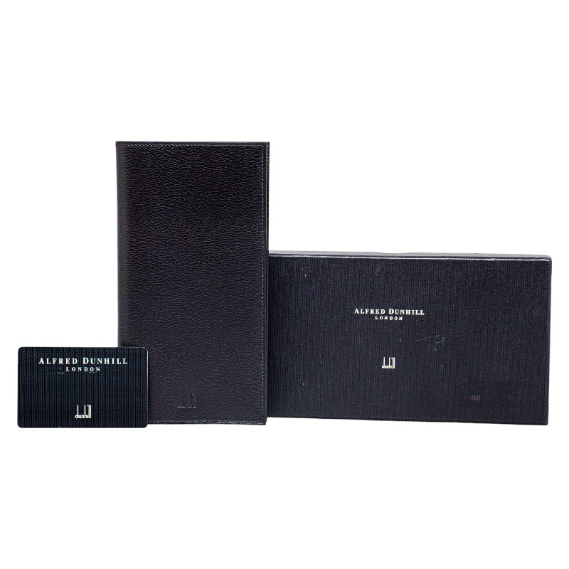 Dunhill Leather Logo Notebook Cover Black in Very Good Condition