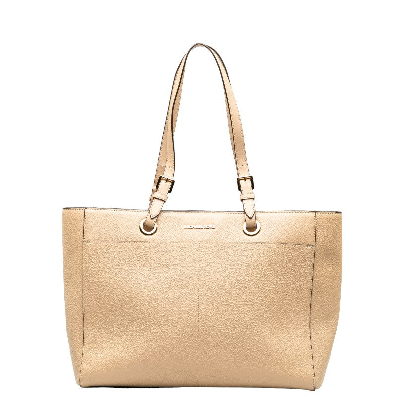 Michael Kors Jet Set Travel Logo Leather Shoulder Tote Bag