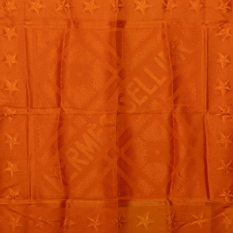 Hermes Silk Star Pattern Scarf in Good Condition