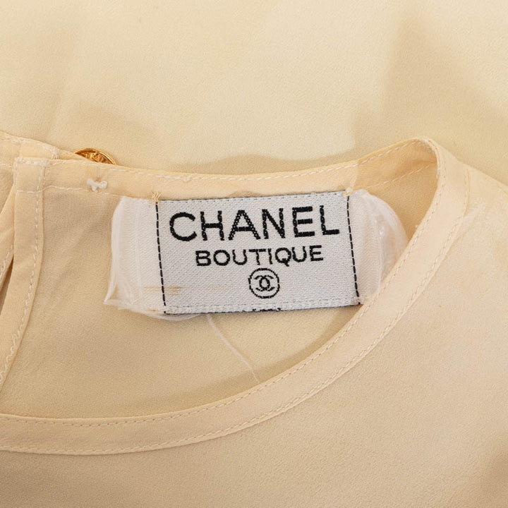 Chanel Silk Coco Mark Short Sleeve T-Shirt in Very Good Condition