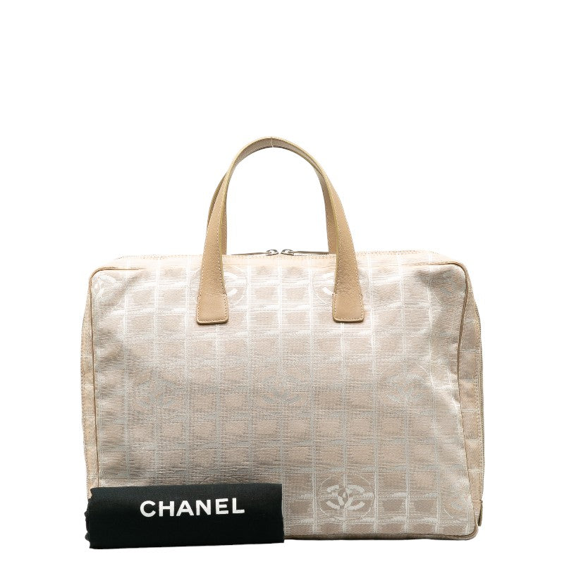 Chanel Canvas Leather New Travel Line Handbag in Good Condition