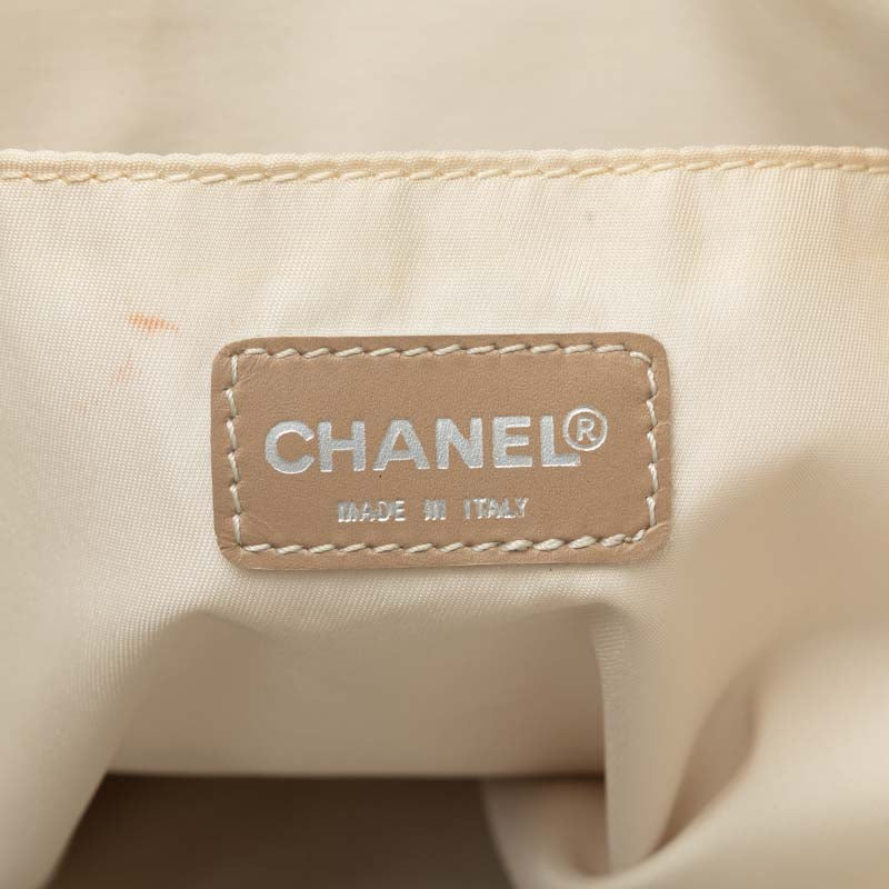 Chanel Canvas Leather New Travel Line Handbag in Good Condition