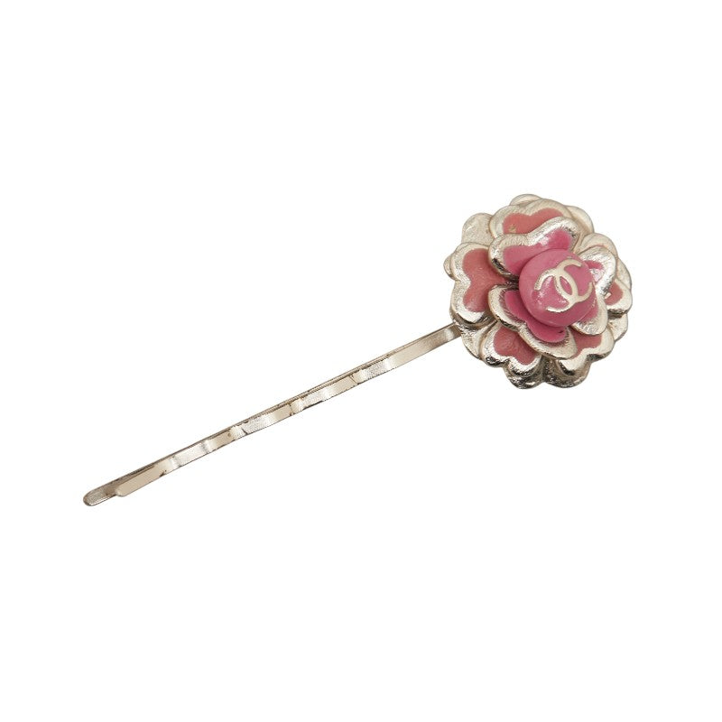 Chanel Metal Coco Mark Flower Hairpin in Very Good Condition