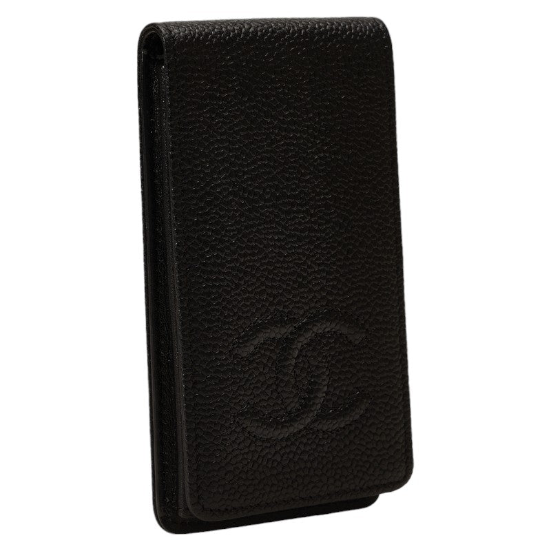 Chanel Caviar Skin Coco Mark iPhone 4 Case Black in Great Condition