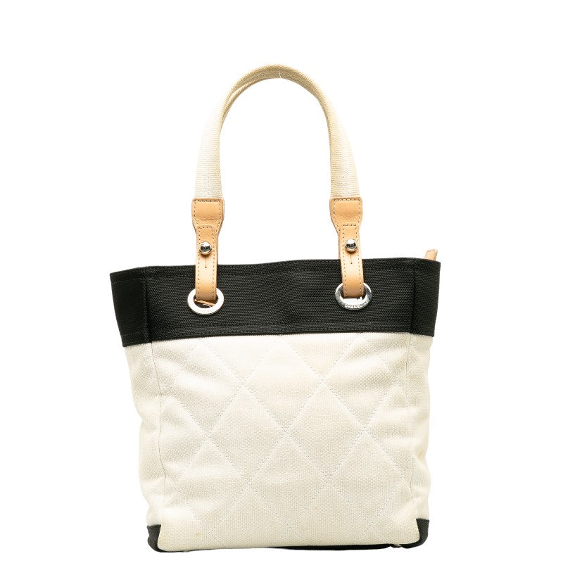 Chanel Matelasse Paris Biarritz Canvas Tote Bag