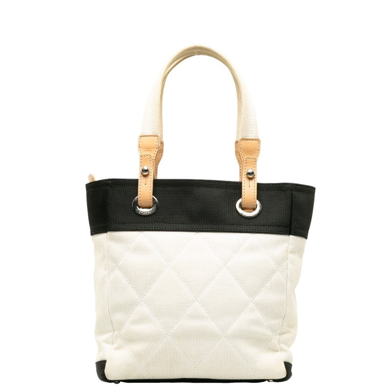 Chanel Matelasse Paris Biarritz Canvas Tote Bag