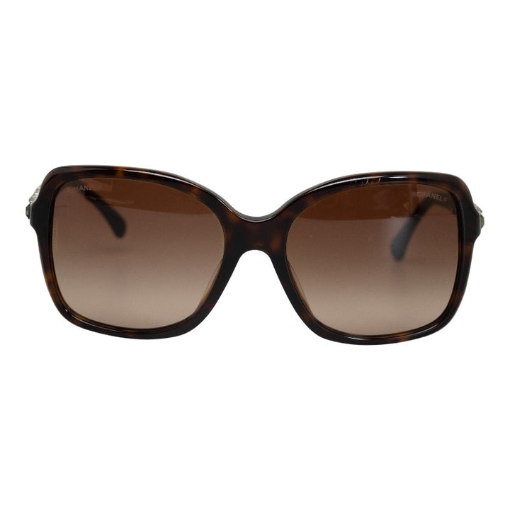 Chanel Brown Plastic Bijou Sunglasses in Very Good Condition