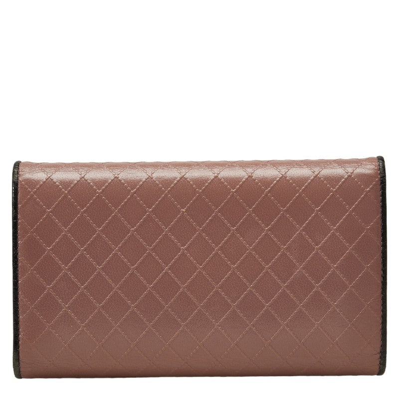 Chanel Bicolor Leather Long Wallet in Very Good Condition