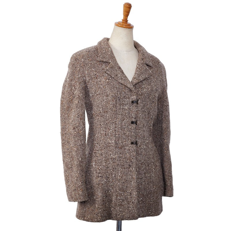 Chanel Tweed Jacket 36 Wool Nylon P13771V07872 in Good Condition