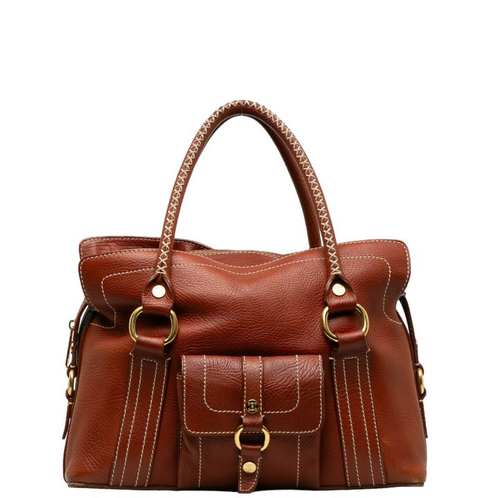 Celine Brown Leather Handbag in Very Good Condition