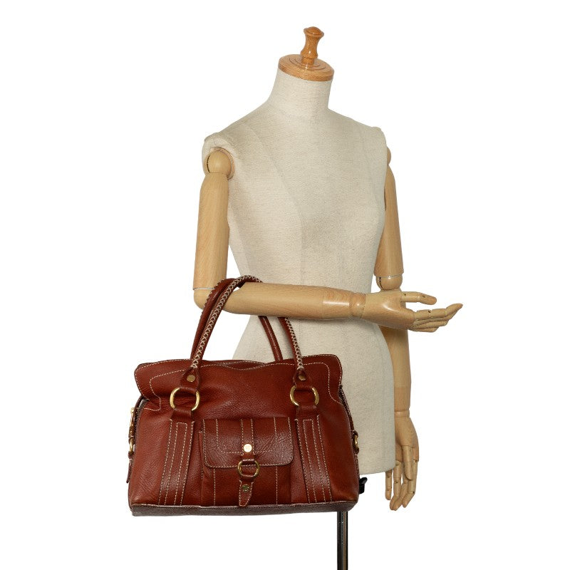 Celine Brown Leather Handbag