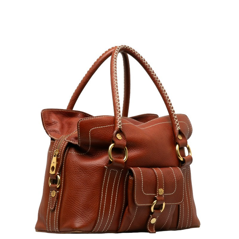 Celine Brown Leather Handbag