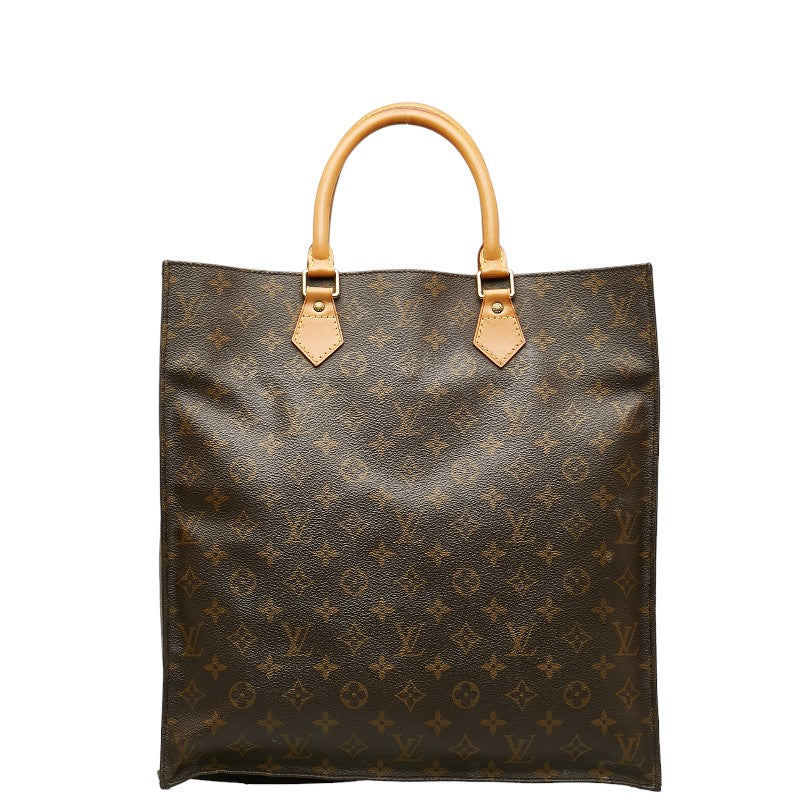 Louis Vuitton Sac Plat Canvas Tote Bag M51140 in Good condition