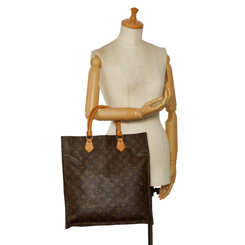 Louis Vuitton Monogram Sac Plat Tote Bag in Fair Condition