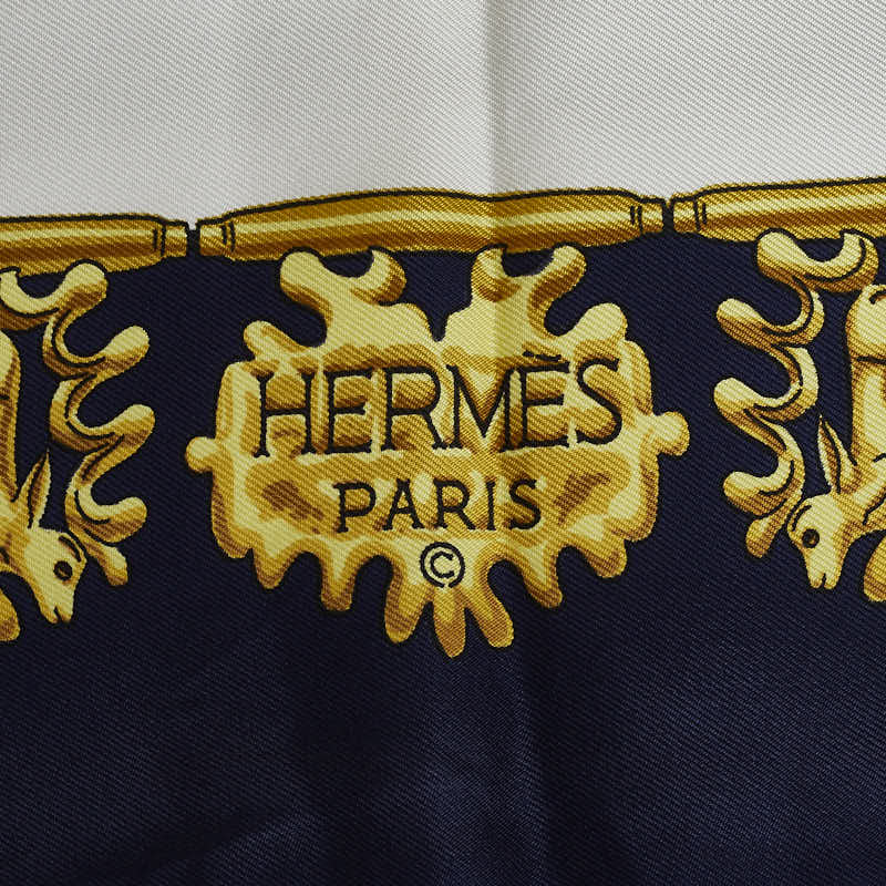 Hermes Silk Scarf Les Cavaliers D'Or