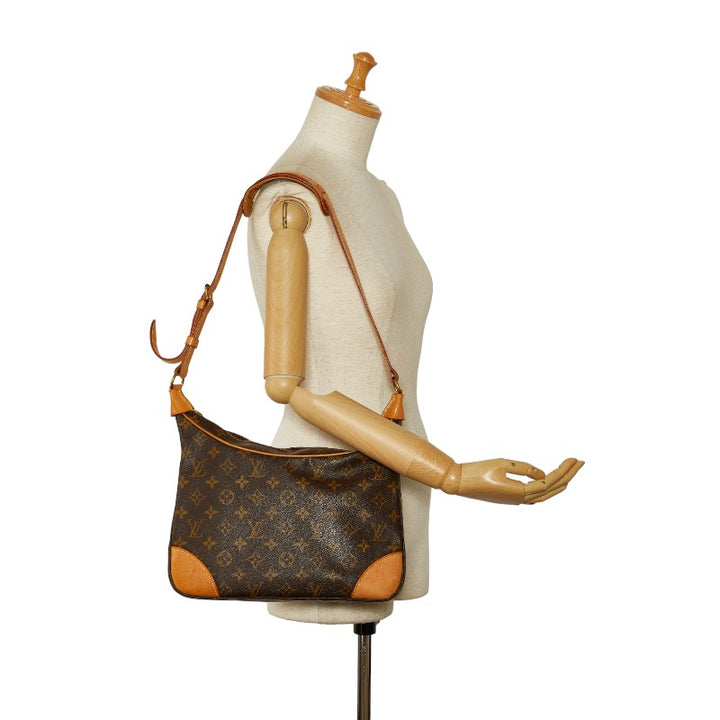 Louis Vuitton Monogram Boulogne 30 Shoulder Bag M51265 Brown PVC Leather in Good Condition