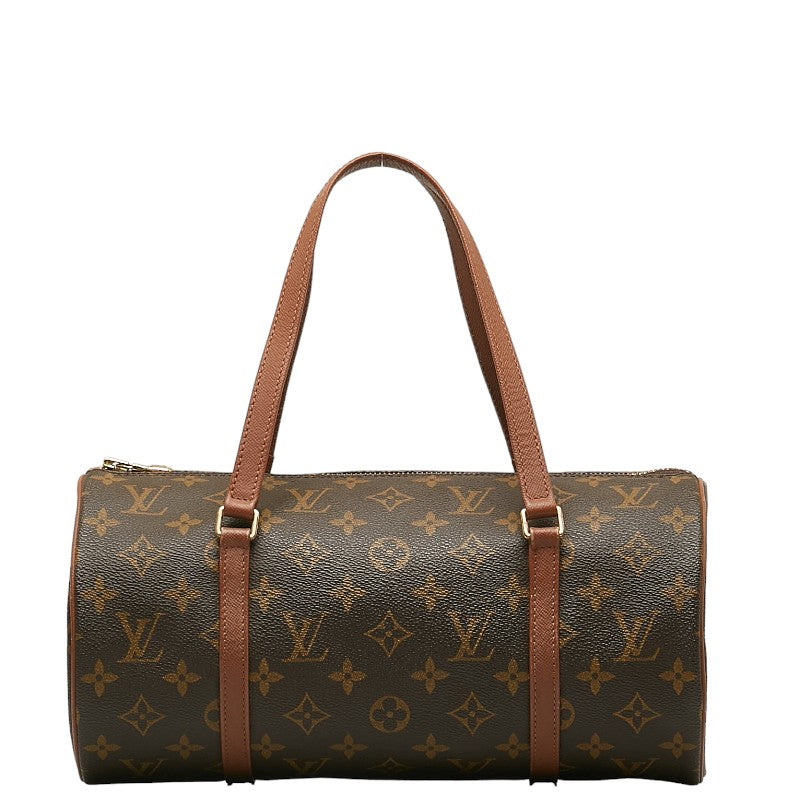 Louis Vuitton Monogram Papillon 30 Handbag M51385 Brown PVC Leather