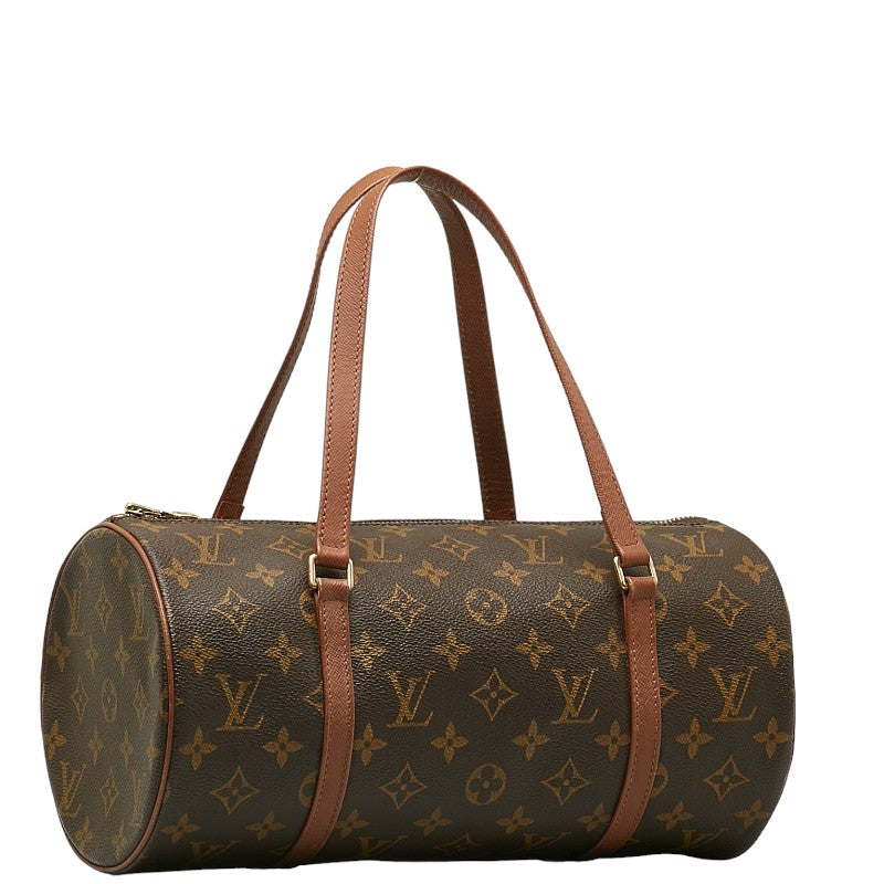 Louis Vuitton Monogram Papillon 30 Handbag M51385 Brown PVC Leather