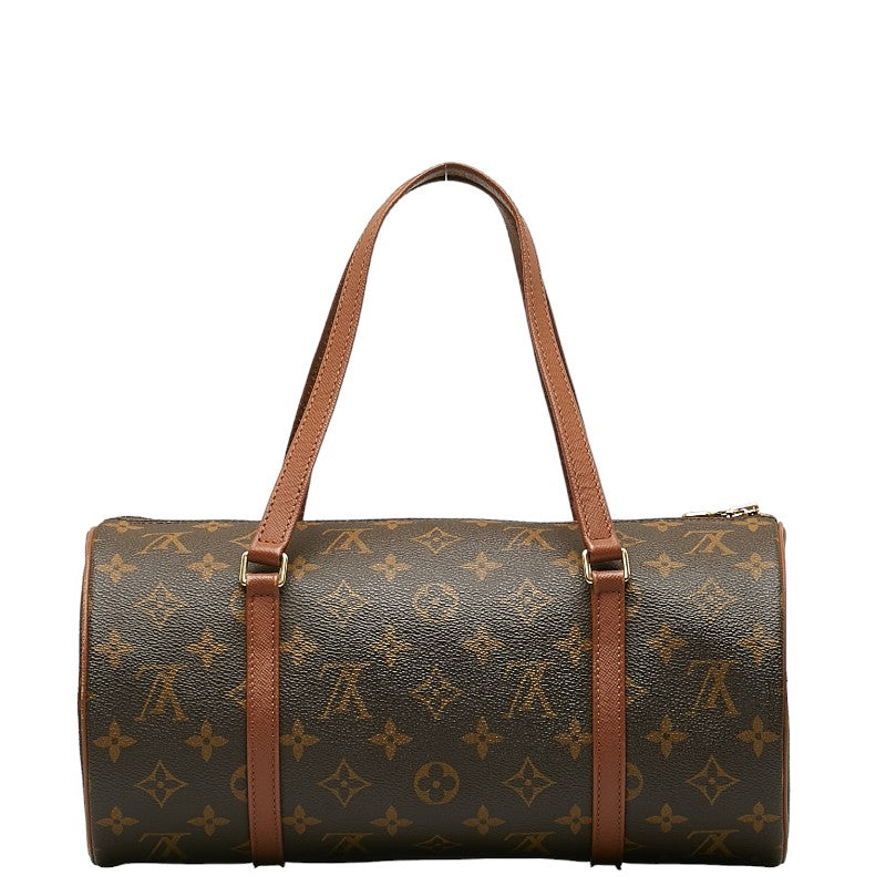 Louis Vuitton Monogram Papillon 30 Handbag M51385 Brown PVC Leather