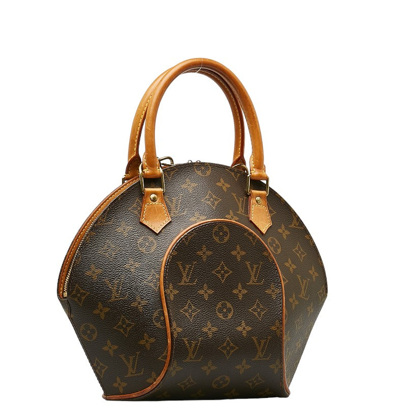 Louis Vuitton Monogram Ellipse PM Handbag M51127 Brown PVC Leather