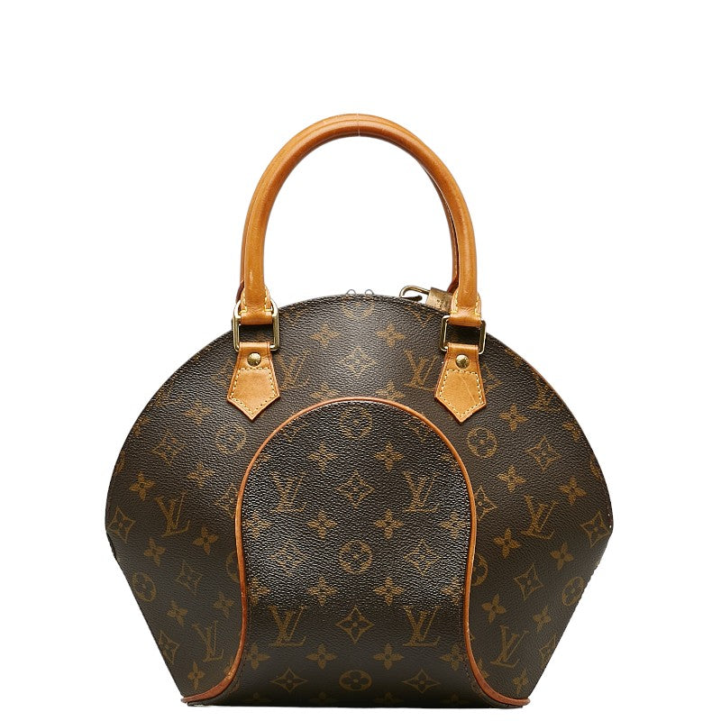 Louis Vuitton Monogram Ellipse PM Handbag M51127 Brown PVC Leather