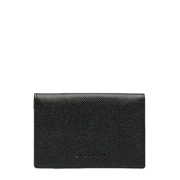 Bvlgari Leather Card Case Black