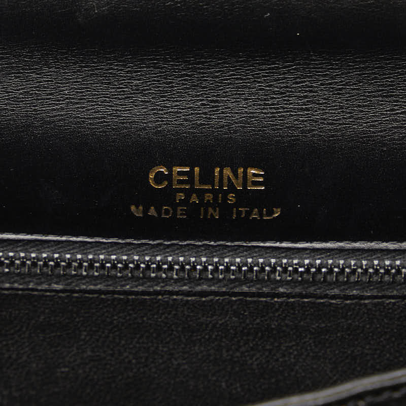 Celine Leather One Shoulder Bag Black in Very Good Condition