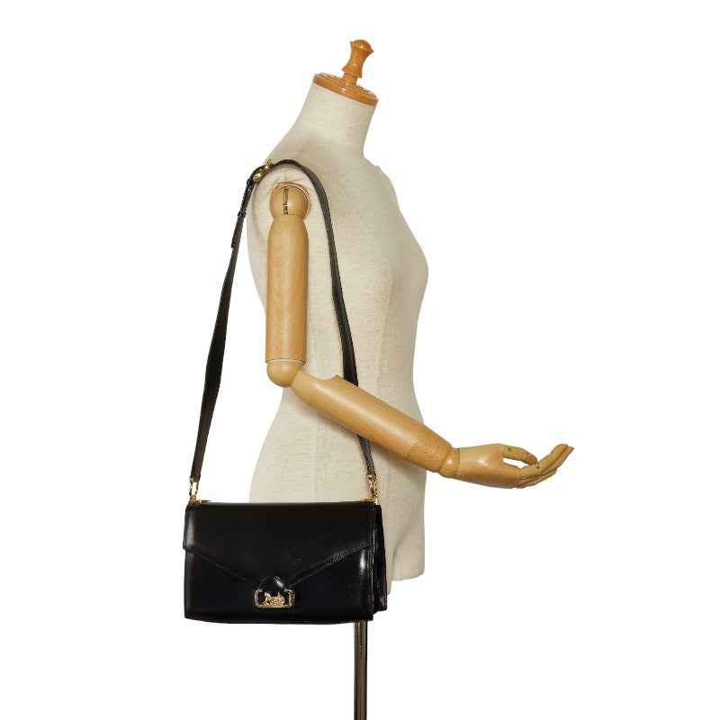 Celine Leather One Shoulder Bag Black