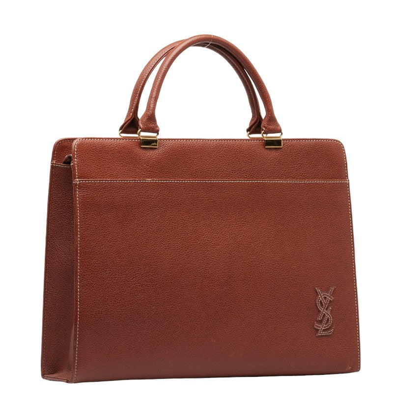 Yves Saint Laurent Leather Handbag Brown