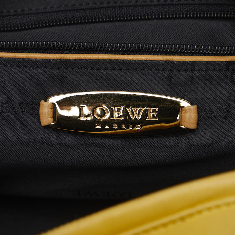 Loewe Anagram Mini Handbag Yellow Leather