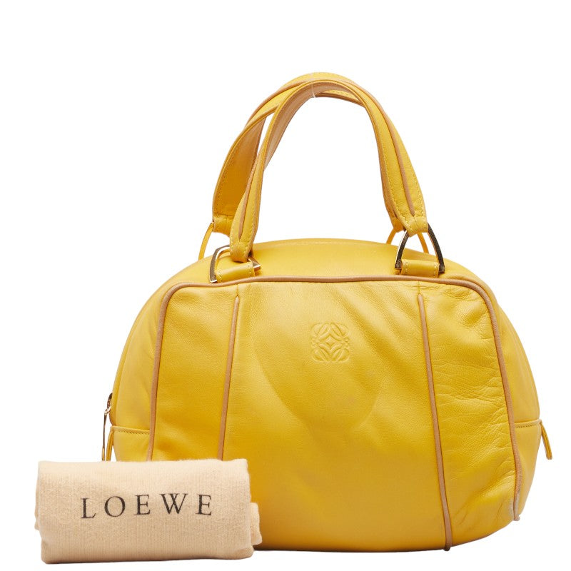 Loewe Anagram Mini Handbag Yellow Leather