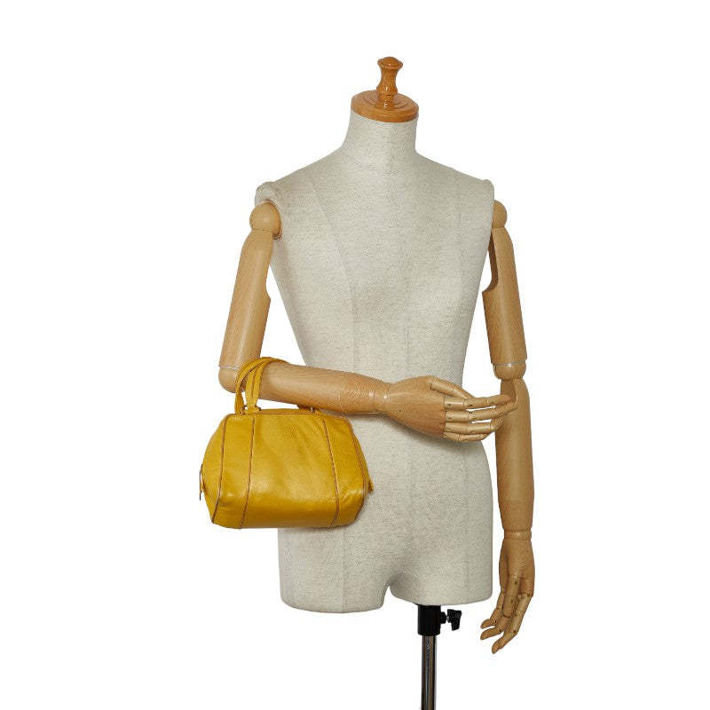 Loewe Anagram Mini Handbag Yellow Leather