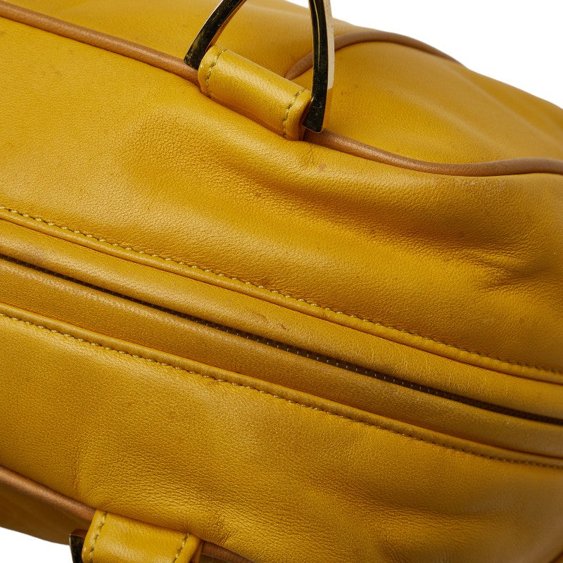 Loewe Anagram Mini Handbag Yellow Leather