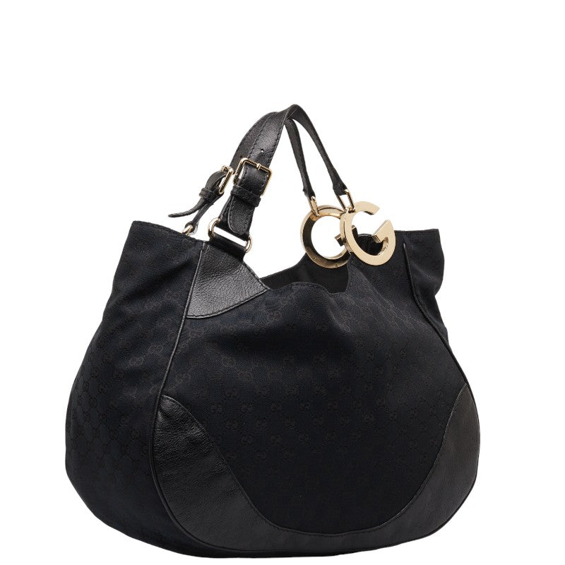 Gucci GG Canvas & Leather Shoulder Bag Canvas Shoulder Bag 203504 in Good condition
