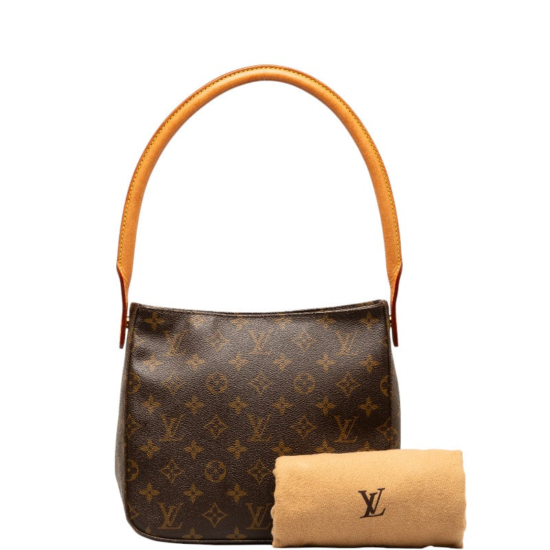 Louis Vuitton Monogram Looping MM Shoulder Bag M51146 Brown PVC Leather