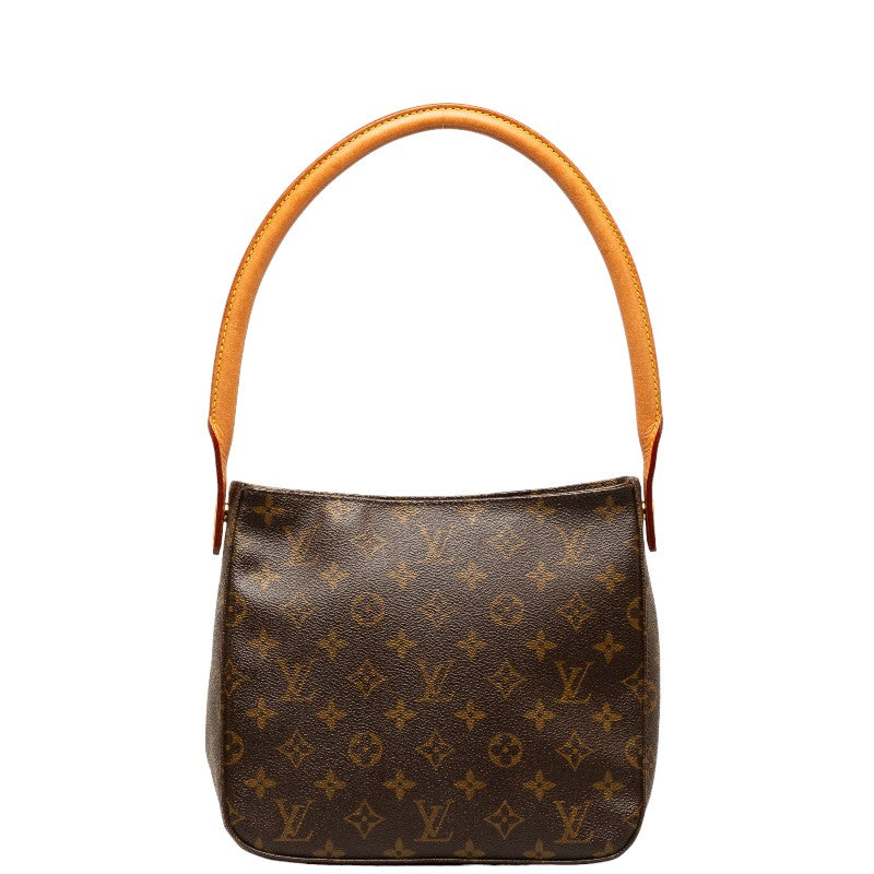 Louis Vuitton Monogram Looping MM Shoulder Bag M51146 Brown PVC Leather