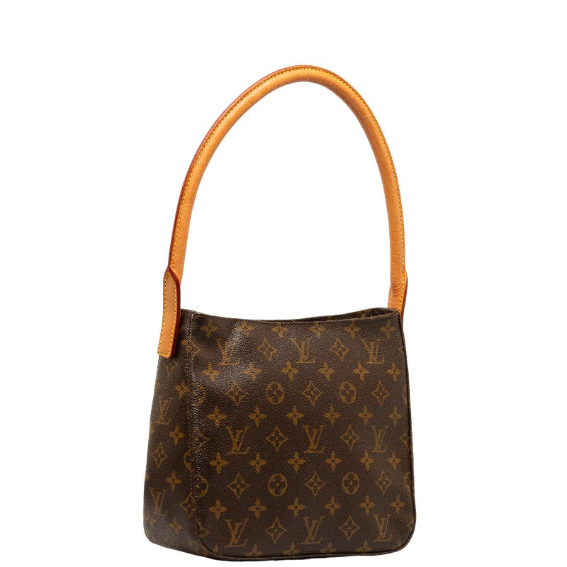 Louis Vuitton Monogram Looping MM Shoulder Bag M51146 Brown PVC Leather